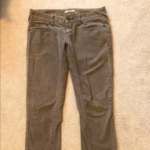 Free People Brown Skinny Corduroy Pants
